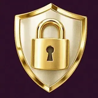 Shield with padlock — Lucky Hills