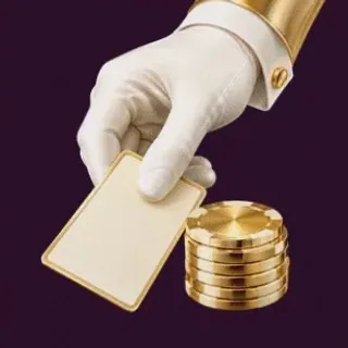 Hand dealing card — Lucky Hills