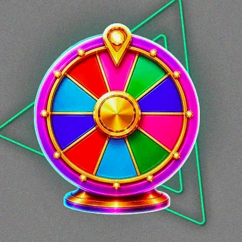 Colourful prize wheel