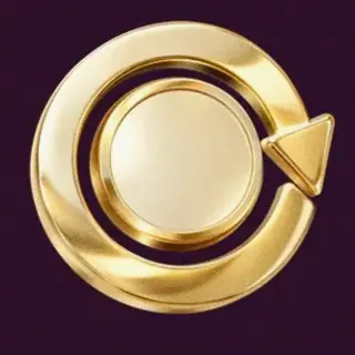 Gold circular arrow — Lucky Hills