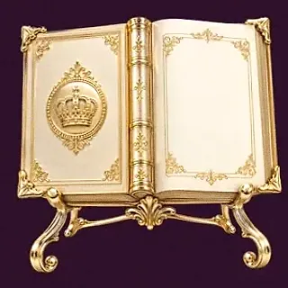 Ornate open book — Lucky Hills