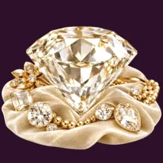 Faceted diamond gemstone — Lucky Hills